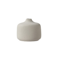 Vase en céramique mate transfrontalier style Wabi-sabi, pièce décorative de forme unique, décoration d'intérieur de luxe léger pour salon et entrée