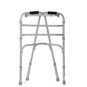 2023 Venta caliente entrenamiento de rehabilitación 4 ruedas plegable Acero inoxidable médico ayuda para caminar con ruedas - Product Image 6