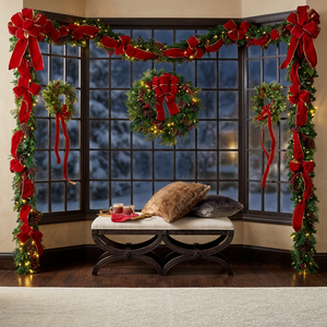 Nouveauté : Guirlande de Noël artisanale de qualité supérieure, en gros, décorations suspendues en cônes de pin naturels - Product Image 3