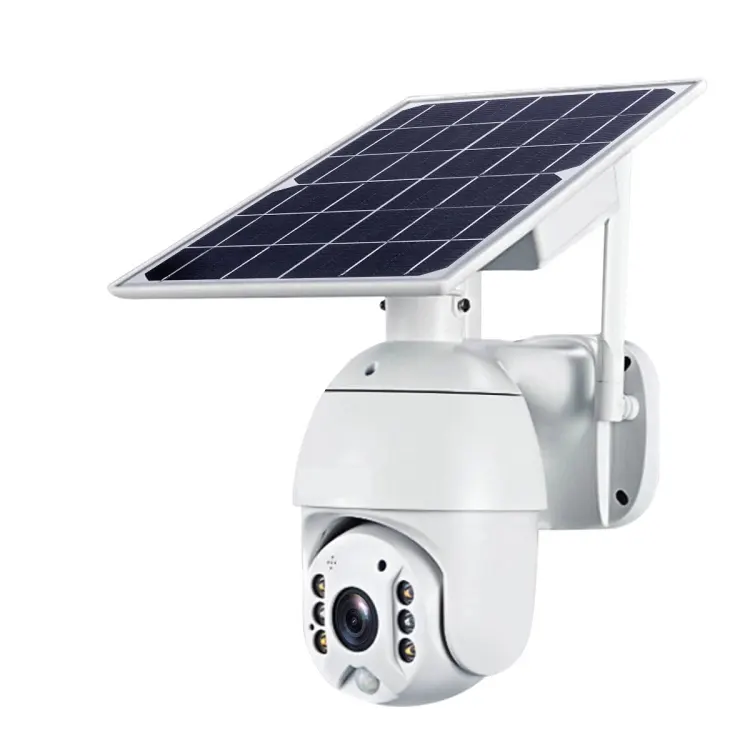 Anspo 4G Sim card pannello solare telecamera PTZ sicurezza cctv non c' è bisogno di filo batteria pan-tilt a 360 gradi rilevamento PIR