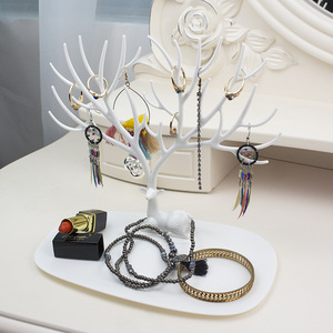 Nuovi accessori per gioielli in plastica <span class=keywords><strong>albero</strong></span> vassoio per collana bracciale <span class=keywords><strong>orecchini</strong></span> da esposizione supporto per gioielli appendiabiti organizzatore - Product Image 5