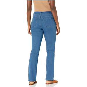 Venta caliente de moda y estilista de las mujeres Casual recto largo cremallera volar con bolsillos de botón Jeans de BD - Product Image 5