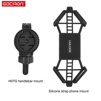Support de téléphone pour vélo de route Gaciron H29, rotation à 360 degrés, support de téléphone en nylon compatible avec le compteur de vélo Garmin