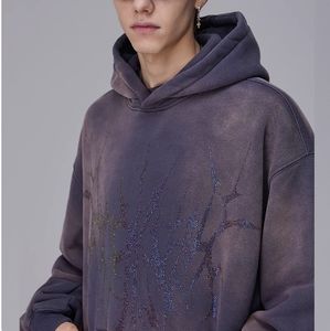 Streetlux Mode américaine lavage lourd Plus polaire à capuche ample décontracté chaud manteau hommes extérieur confort à capuche - Product Image 1