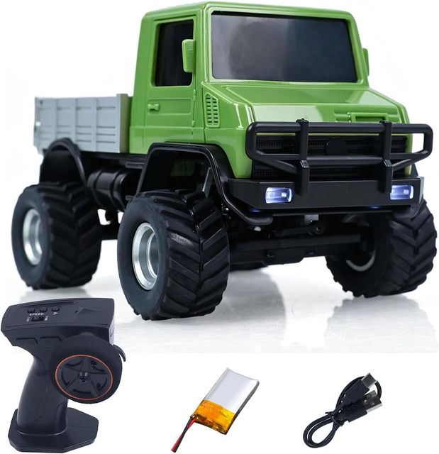 Dwi Dowellin 2.4G 1/36 U400 4WD Plastic Remote Control Crawler RC Off Road Car RTR Radio Battery Light USB Charger Mini Vehicle