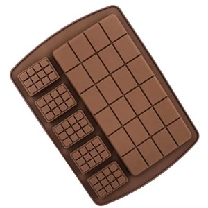 Molde de silicona para chocolate desmontable, moldes de silicona para gofres, moldes para barras de proteínas y energéticas, para fondant, caramelos y cera fundida - Product Image 1