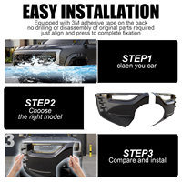 Protection d'angle de pare-chocs avant BYD Shark 6, anti-rayures, ABS noir brillant, accessoires extérieurs, installation facile CN 1