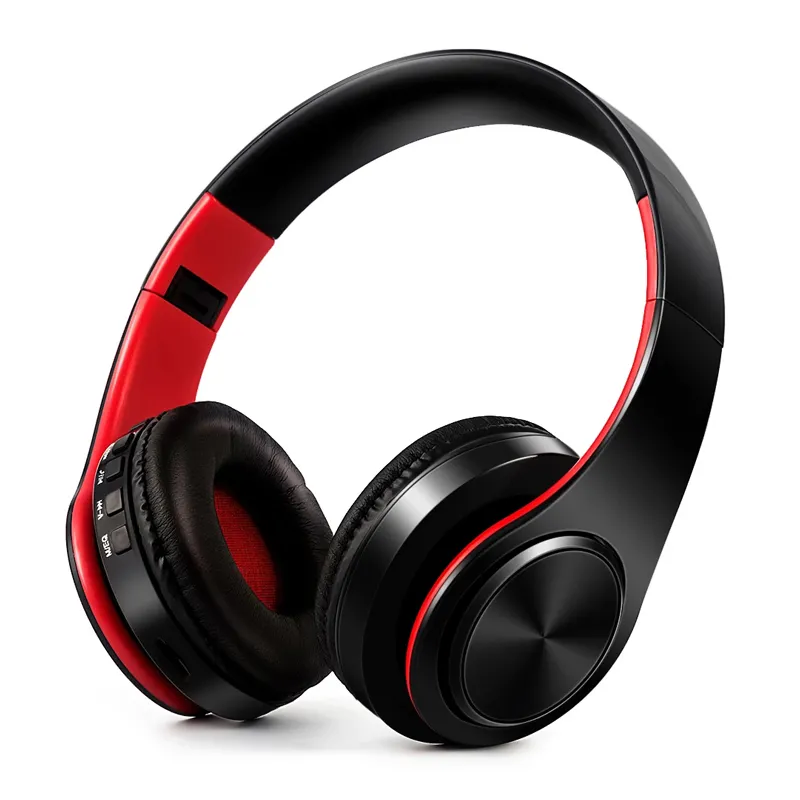 Headset Earphone Nirkabel Headphone Stereo Lipat Olahraga Earphone Mikrofon Headset Handfree MP3 Player