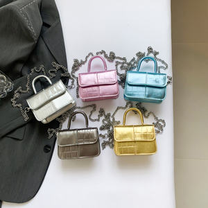 HY2 tas tangan Mini anak-anak, tas selempang tali bahu, dompet saku baru - Product Image 2