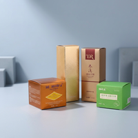 Boîte rigide écologique personnalisée avec estampage à chaud doré pour cosmétiques, style manchette, recyclable et écologique