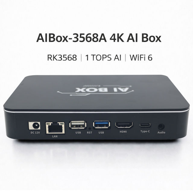 Manufacturer AIBox-3568A RK3568 AI Box Android 11 WiFi 6 Ethernet USB 3.0 Commercial Digital Signage Player with CMS Software