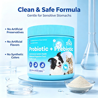 Poudre de probiotiques et de prébiotiques pour chiens et chats – Soutien de la santé intestinale, équilibre digestif, immunité et soin du pelage