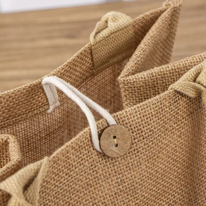 <strong>Custom</strong> <strong>Printed</strong> Logo Reusable Grocery Shoulder Shopping <strong>Bag</strong> Burlap <strong>Jute</strong> <strong>Tote</strong> <strong>Bag</strong> Wholesale With Cotton Rope Handle - Product Image 2