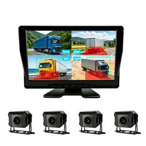 Caméra embarquée AI pour camions avec vision nocturne haute définition, étanche, 4 caméras, panoramique à 360 degrés, caméra de recul BSD - Product Image 1