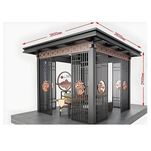 알루미늄 합금 정원 파빌리온 긴 복도 빌라 야외 안뜰 골동품 파빌리온 조경 랙 - Product Image 5