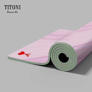 <span class=keywords><strong>TITONI</strong></span> Premium tapis de sol de gymnastique en caoutchouc PU chaud 5mm 6mm épaisseur confortable et résistant à la sueur ensemble de tapis de Yoga personnalisé de haute qualité - Product Image 5
