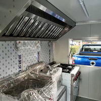 Remorque de cuisine mobile populaire entièrement équipée pour la vente de snacks