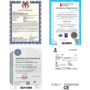 <span class=keywords><strong>Lentilles</strong></span> photochromiques en stock 1.67 SHMC avec revêtement par centrifugation optique, protection UV420 en deux parties, blocage de la lumière bleue Ranor - Product Image 5