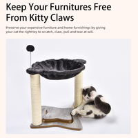 Meilleures ventes : Arbre à chat en bois moderne personnalisable en usine avec hamac