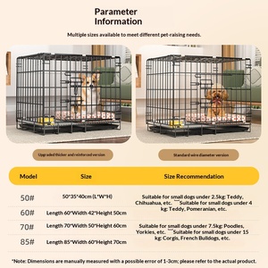 Evcil Köpekler İçin Ev Tipi Kafes Çift Kapılı Katlanabilir <span class=keywords><strong>Metal</strong></span> Köpek Kafesleri H0Qjw Katlanabilir <span class=keywords><strong>Metal</strong></span> Köpek Çiti - Product Image 5
