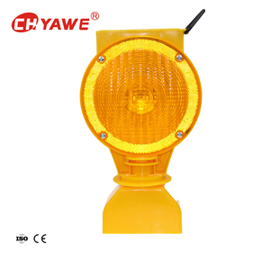 Luce di segnalazione <span class=keywords><strong>solare</strong></span> a LED <span class=keywords><strong>ambra</strong></span> YW-219T per barriere stradali, lampeggiante, per cantieri e isolamento del traffico - Product Image 1