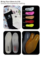 Nouvelle machine semi-automatique ZONYAN pour l'impression de logos, l'étiquetage de chaussures, le marquage à chaud et la fabrication de languettes de semelles intérieures