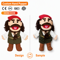 Marionnette à main en peluche super douce personnalisée de qualité supérieure, rembourrage en coton PP polyester, jouet de rôle d'anniversaire, cadeau personnalisé pour enfants, certifié CE