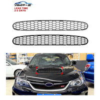 AMP-Z WRX STI Vente Flash - Grilles d'aération de capot moteur en plastique noir brillant, protection anti-poussière pour Subaru Impreza WRX STI 2008-2014, accessoires de voiture