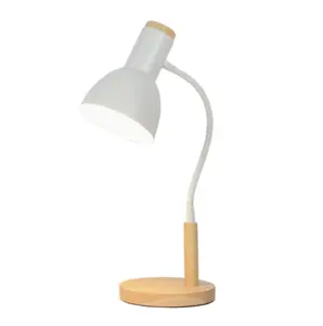 Lampu meja LED Modern Nordic sederhana, lampu meja pelindung mata asrama siswa kuliah, membaca angin kecil lampu samping tempat tidur