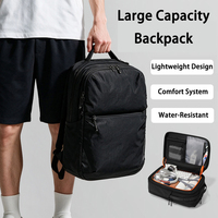 Sac à dos pour ordinateur portable personnalisé avec logo OEM, grande capacité, pour les voyages, les affaires, léger, pour un usage quotidien, les week-ends, unisexe