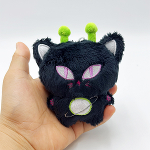 Personalizada OME suave perro animales de peluche Kpop 10cm peluches ídolo coreano juguetes muñecas con llavero - Product Image 3