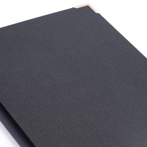 Cubierta de Menú Personalizada con Logotipo, Formato A4, en Cuero con Cordón de Goma, Cubierta de Menú A5 para Restaurantes, Hoteles y Bares - Product Image 4