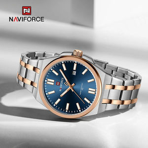 NAVIFORCE 9226 Men Watch Luxury Waterproof Stainless Steel Business Quartz Wristwatches Sport Luminous Date <b>Clock</b> Reloj Hombre - Product Image 3