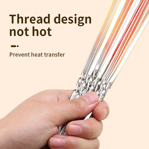 <span class=keywords><strong>Brochette</strong></span> de barbecue <span class=keywords><strong>en</strong></span> acier inoxydable pour l'extérieur Bâton d'aiguille de barbecue plat <span class=keywords><strong>en</strong></span> métal <span class=keywords><strong>en</strong></span> <span class=keywords><strong>fer</strong></span> pour les grillades et les barbecues Type d'outils - Product Image 4