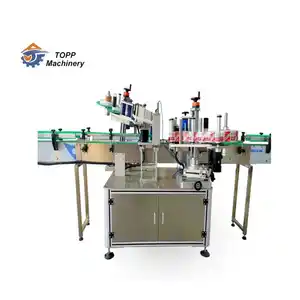 Automatic 3 sides large capacity wine bottle barcode label printing machine label printer sticker machine