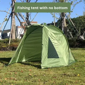 Carpa de pesca sin base con montaje manual, tipo Ridge Roof, con varillas de fibra de vidrio, impermeable para tres estaciones, 1000-1500mm, poliéster 190T, para <span class=keywords><strong>playa</strong></span> - Product Image 5