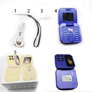 Ingrosso nuovo I17 Pro Flip Phone <span class=keywords><strong>Mini</strong></span> 1.77 pollici Dual Sim <span class=keywords><strong>Double</strong></span> Card 2G funzione di rete pieghevole telefono anziani - Product Image 6