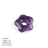 Pendentif Fleur en Cristal Naturel de Quartz Rose et Œil de Tigre, Matériaux Mixtes, Sculptures d'Améthyste pour la Méditation, Vente en Gros