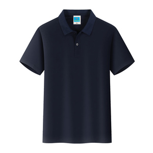 Venta al por mayor de camisetas de algodón azul marino personalizado de los hombres Golf Dry Polo con el logotipo bordado para Polo ShirtsCustom bordado Prin - Product Image 5