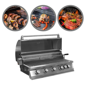 Grill <span class=keywords><strong>BBQ</strong></span> a <span class=keywords><strong>Gas</strong></span> Propano da Esterno Multifunzione in Acciaio Inossidabile Rinforzato con Bruciatore a Infrarossi Integrato - Product Image 2