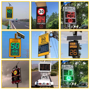 Güneş enerjili LED trafik hız Radar işareti yanıp sönen hız sınırı göstergesi karayolu güvenliği MPH Radar hız tespit römork - Product Image 6