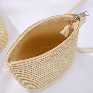 Panier à levain et <span class=keywords><strong>sac</strong></span> à <span class=keywords><strong>pain</strong></span> rond en paille avec insert, sacs pour paniers de mariage - Product Image 3