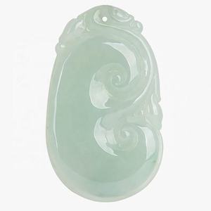 Pendentif en jadéite naturelle du Myanmar, bijoux pour femmes, style chinois, design original, cadeau avec certificat d'évaluation HJ17 - Product Image 5