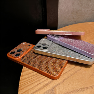 เคสโทรศัพท์มือถือลายกลิตเตอร์รูปทรงข้าวหลามตัดสีนีออนเรียบง่าย สำหรับ iPhone 17Air 16 15 13 pro max ป้องกันการกระแทก - Product Image 3