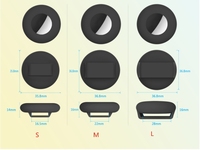 Nouvelle conception 2025 – Coque de protection en silicone souple anti-dommages pour Airtag Tracker, style mignon, 9 couleurs, petite taille, très vendue