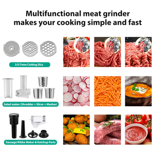 Nuovo <span class=keywords><strong>Tritacarne</strong></span> Elettrico OEM Professionale in Acciaio Inox per Alimenti, Carne e Ossa, Piccolo <span class=keywords><strong>Tritacarne</strong></span> per Cucina Domestica - Product Image 5