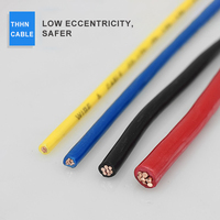 Chaqueta de nailon Cable eléctrico trenzado 14awg a 1/0awg Cable de construcción con aislamiento de PVC THHN/THWN/