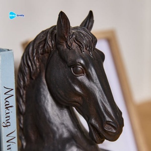 घर के सजावट टेबल गहने कांस्य पशु हैंडक्राफ्ट्स कास्टिंग मॉडल घोड़े की सिर प्रतिमा - Product Image 6