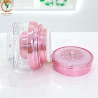 Ensemble cosmétique en acrylique électroplaqué, conteneur à double paroi, flacon pompe à lotion vide de luxe 30 ml, bouteille recyclable, pots à crème en PET rose
