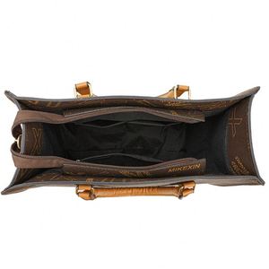 Impression personnalisée femmes lettre PU cuir marque sacs à main et sac à main concepteur de luxe rétro grand multifonctionnel dame haut-poignée fourre-tout - Product Image 6